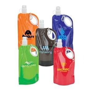 Custom Promotional Handled Rollup 25 oz. PE Water Bottle Pouch