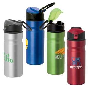 24 oz. Aluminum Water Bottle with Carry Loop 