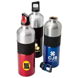 Custom Promotional 25 oz. Aluminum Water Bottle with Carry Handle