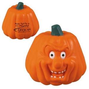 Custom Promotional Pumpkin Maniacal Stress Ball