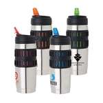 Business Water Bottles - Silicone Grip 32 oz. Steel Water Bottle