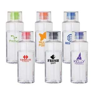 Custom Promotional Triangular 38 oz. Tritan Bottle with Silicone Stopper