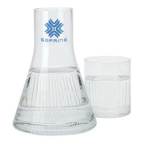 Custom Promotional Glass Decanter and Drinking Glass