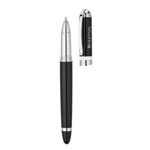 Custom Promotional Bettoni Rollerball Pen with High Gloss Lacquer Finish with White Accent