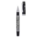 Wholesale Writing Instruments - Etched World Map Bettoni Rollerball Pen