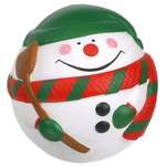 Business Animated Stress Balls - Snowman Ball Stress Ball