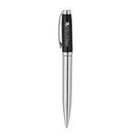 Business Writing Instruments - Bettoni Ballpoint Pen with Grid Lined Chrome Barrel