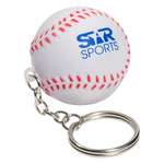 Logo Stress Reliever Keychains - Baseball Key Chain