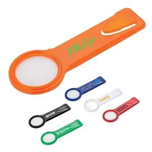 Custom Promotional Magnifier with Pocket Clip and Ruler