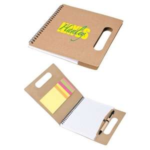 Handled Eco Set - Notepad, Sticky Notes and Pen