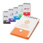Promotional Jotters - Snap Closure Mini Spiral Notebook