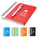 Promotional Click Pens - Junior Notebook and Pen with Spiral Locking Cover