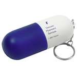 Promotional Stress Reliever Keychains - Capsule Key Chain