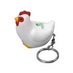 Promotional Stress Reliever Keychains - Chicken Key Chain