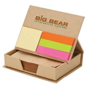 Custom Promotional Eco Friendly Note Holder and Flag Set