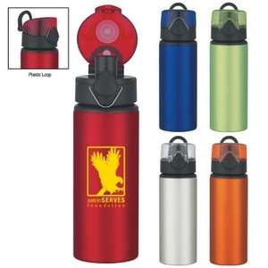 25 Oz. Aluminum Sports Bottle with Flip Top Lid See Comments