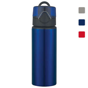 Custom Promotional 25 Oz. Aluminum Sports Bottle with Flip Top Lid