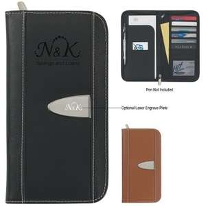 Custom Promotional Eclipse Bonded Leather Travel Wallet