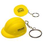 Personalized Stress Reliever Keychains - Hard Hat Key Chain