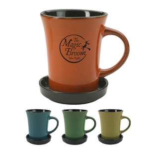Custom Promotional 10 Oz. 2 Piece Coaster Mug