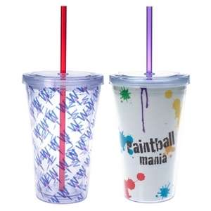 16 Oz. Double Wall Acrylic Tumbler with Insert 