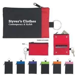 Custom Promotional Folding Wallet with Key Ring