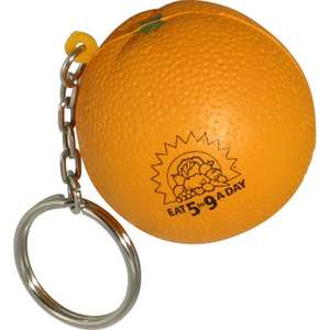 Custom Promotional Orange Key Chain