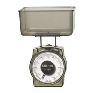 2 Piece Kitchen Scale Black, Translucent
