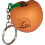 Personalized Food Stress Balls - Peach Key Chain