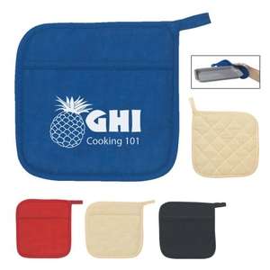 Custom Promotional Quilted Cotton Canvas Pot Holder