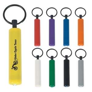 Custom Promotional Small Cylinder LED Light with Key Chain