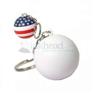 Patriotic Stress Ball Key Chain