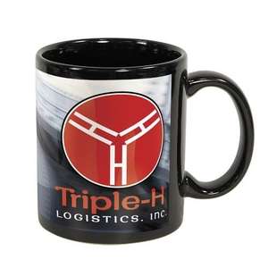 11 oz Black Full Color Sublimation Mug