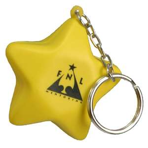 Custom Promotional Foam Star Key Chain