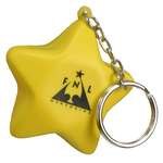Business Star Stress Balls - Foam Star Key Chain