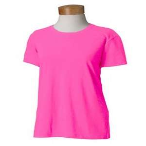 Gildan Ladies' 5.3 oz. Heavy Cotton Missy Fit T-Shirt - Dark/Color Azalea