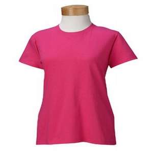 Gildan Ladies' 5.3 oz. Heavy Cotton Missy Fit T-Shirt - Dark/Color Heliconia