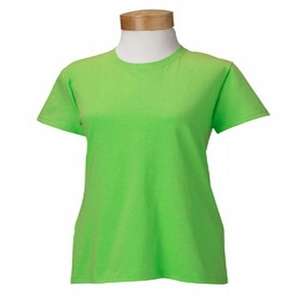 Gildan Ladies' 5.3 oz. Heavy Cotton Missy Fit T-Shirt - Dark/Color Green, Lime