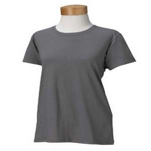 Gildan Ladies' 5.3 oz. Heavy Cotton Missy Fit T-Shirt - Dark/Color Charcoal