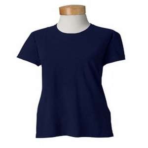 Gildan Ladies' 5.3 oz. Heavy Cotton Missy Fit T-Shirt - Dark/Color Blue, Navy