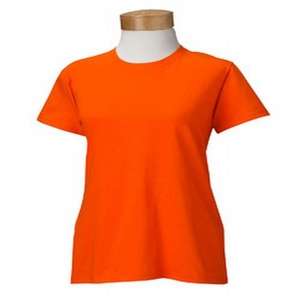 Gildan Ladies' 5.3 oz. Heavy Cotton Missy Fit T-Shirt - Dark/Color Orange