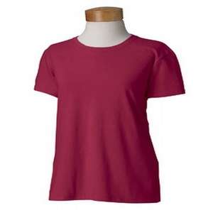 Gildan Ladies' 5.3 oz. Heavy Cotton Missy Fit T-Shirt - Dark/Color Maroon
