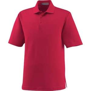 Men's EDRY Silk Luster Jersey Polo Red, Classic