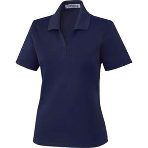 Ladies' EDRY Silk Luster Jersey Polo Blue, Navy