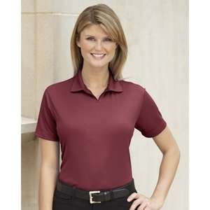Ladies' Moisture Management Polo Maroon, Deep
