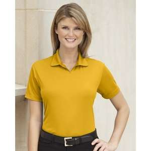 Ladies' Moisture Management Polo Yellow, Sunburst