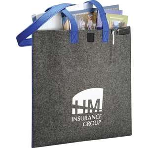 Custom Promotional Owl 100% Recycled Felt Meeting Tote