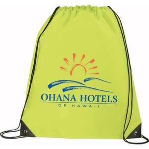 The Large Oriole Drawstring Pack Green, Lime