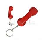 Promotional Stress Reliever Keychains - Telephone Receiver Key Chain