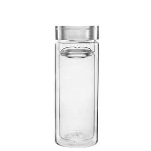 Custom Promotional 10 oz Double Wall Glass Water Bottle